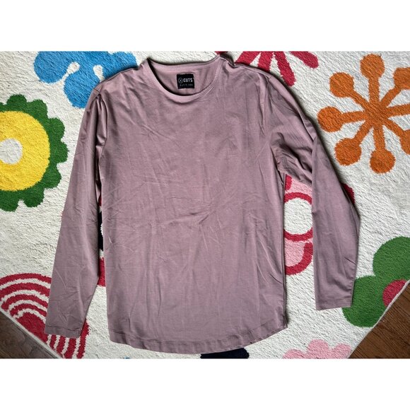 CUTS PYCA PRO Crew Long Sleeve Curve-Hem Shirt Men's Sz Med - Picture 1 of 4